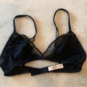 JCREW black Bra